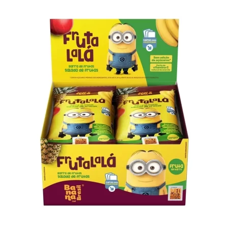 Barra de Frutas Minions Salada de Frutas Frutalalá 12un de 22g – Banana Brasil