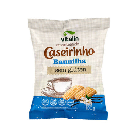 Biscoito Caseirinhos Amanteigado Baunilha 100g – Vitalin