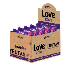 Harts – Barrinha de Cerais De Fruta Orgânica Love Chia – Display 24x25g