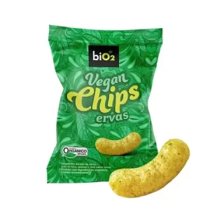 Kit 6x Salgadinho Assado Orgânico Vegan Chips Ervas Bio2